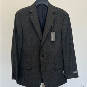 Michael Kors Charcoal Checkered Blazer